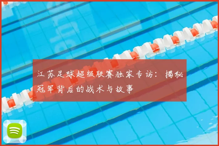 江苏足球超级联赛独家专访:揭秘冠军背后的战术与故事